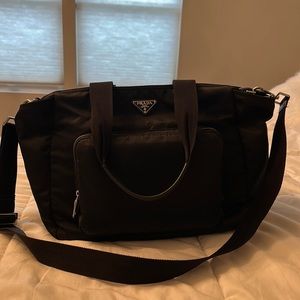 PRADA DIAPER BAG - re nylon black